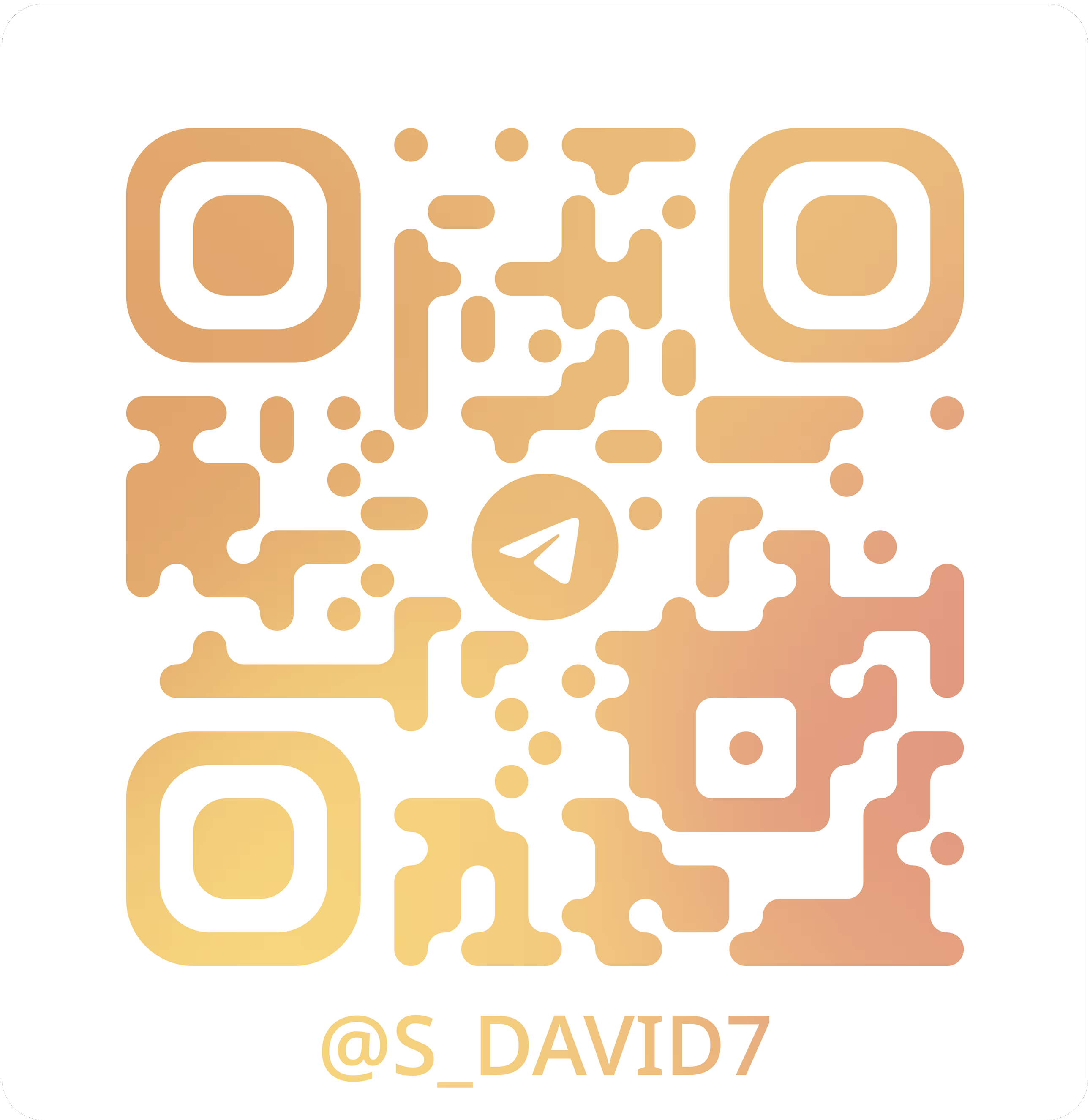 Scan to message QR Menu on Telegram